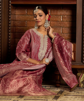 Indo Era Women Kurta Pant Dupatta Set