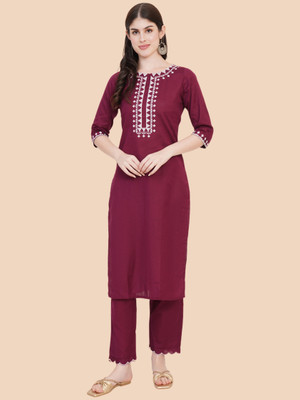 Brownverse Women Kurta Pant Set