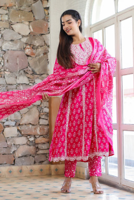 Himanshi Designer Women Kurti Pant Dupatta Set