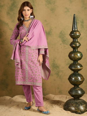 SAHASIKA Women Kurti Palazzo Dupatta Set