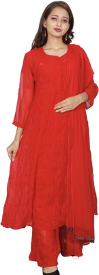 ADR CHIKAN Women Kurta Sharara Set