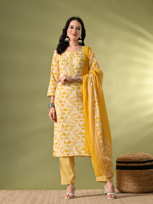 Hariks Women Kurti Pant Dupatta Set