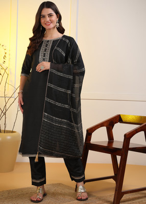 HIVA TRENDZ Women Kurta Pant Dupatta Set