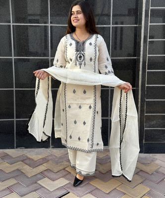 Divastri Women Kurta Palazzo Dupatta Set