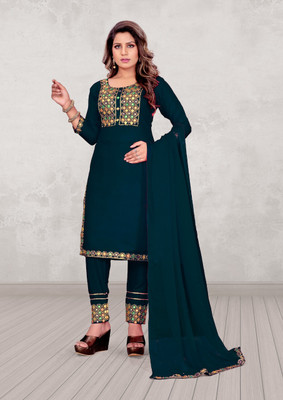 KHODIYAR FASHION Women Kurta Pyjama Dupatta Set