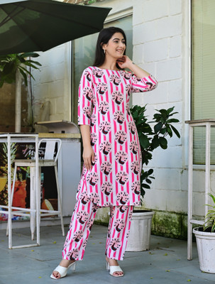 Bhagyesh Fashion Women Kurta Pant Set