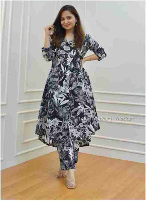 Aqmisha Printed Kurta, Trouser/Pant & Dupatta Set