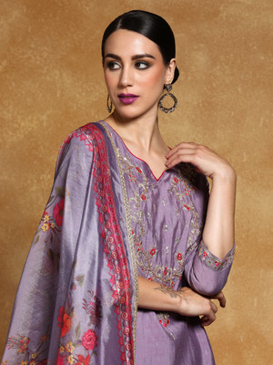 House of Pataudi Women Kurta Pant Dupatta Set