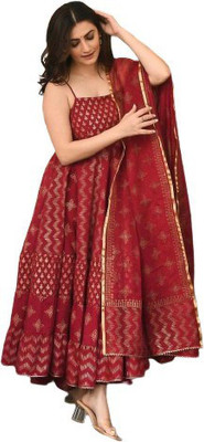 MUHANA Women Kurti Dupatta Set