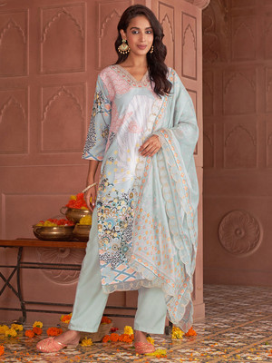 NAVLIK Women Kurta Pant Dupatta Set