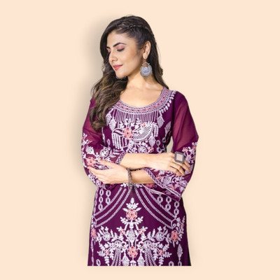 kk creation Women Kurta Pant Set