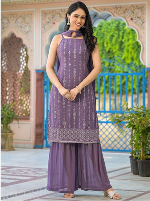 LH ENTERPRISE Women Kurta Palazzo Dupatta Set