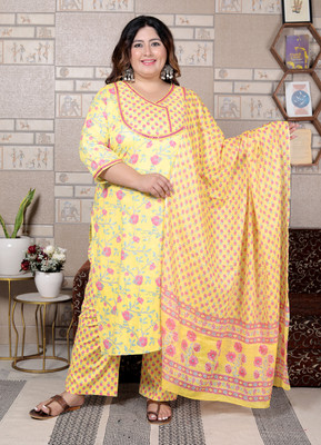 Dhan Nirankar Creation Women Kurti Pant Dupatta Set