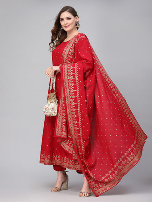Jaipuri Bunaai Women Kurta Palazzo Set