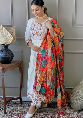 Trijal Fab Women Kurta Pant Dupatta Set