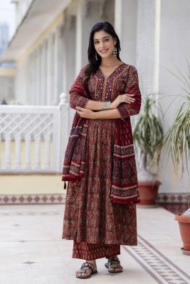 Gulmohar Jaipur Women Kurta Pant Attached Dupatta Set