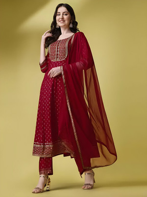 HouseOfCommon Women Kurti Pant Dupatta Set