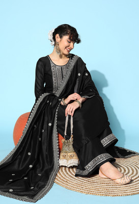 SheWill Women Kurta Palazzo Dupatta Set