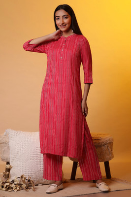 Aurelia Women Kurta Pant Ethnic Jacket Set