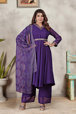 Janardan Anarkali Gown(Purple)