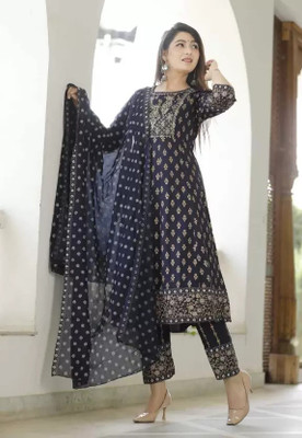 YATVIK Women Kurta Pant Dupatta Set