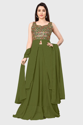 OM Fashion Women Crop Top Sharara Set