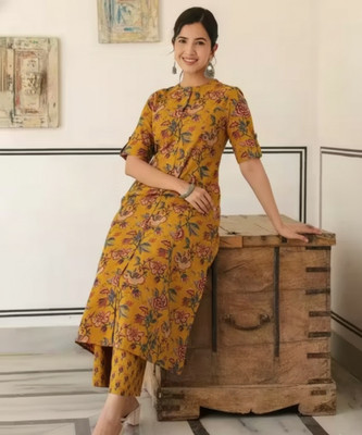 AEFTAA Women Kurta Palazzo Set