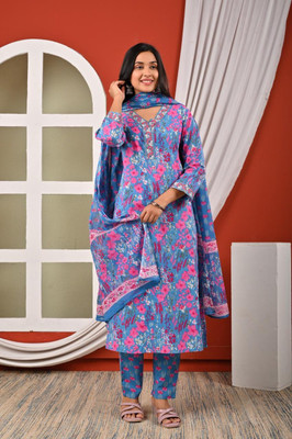 Fateh Enterprises Women Kurta Pant Dupatta Set