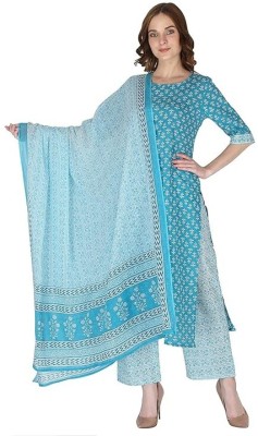 IRONSCOOP Women Kurta Salwar Dupatta Set