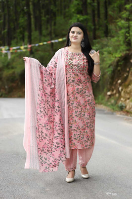 PILUDI Women Kurta Salwar Dupatta Set