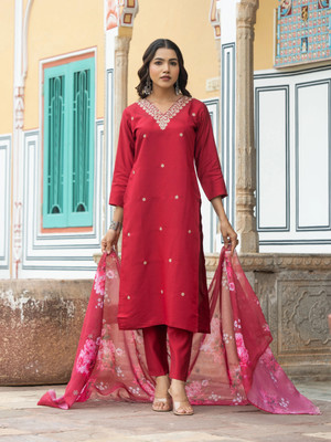 NAVLIK Women Kurta Pant Dupatta Set