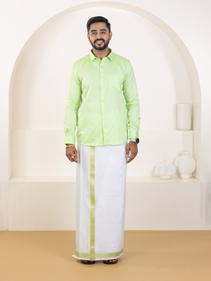 Ramraj Cotton Men Shirt Dhoti Set