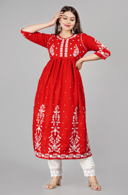 RF CLOTHES Women Kurta Pant Set