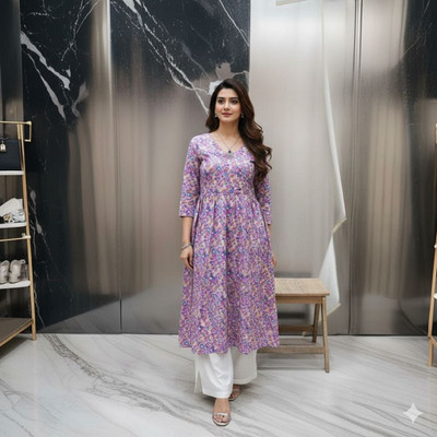 stylessagess Women Kurti Pant Set