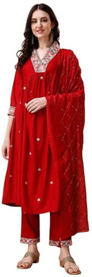 Varamya Women Kurta Pant Dupatta Set