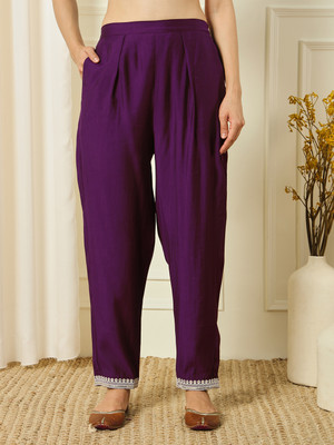 Fashion Care Solid, Woven Kurta, Trouser/Pant & Dupatta Set