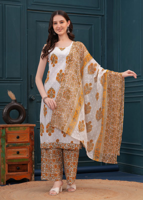 Jyoti Self Design Kurta, Trouser/Pant & Dupatta Set