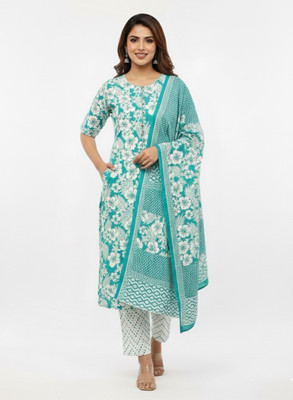 yash collection Women Kurti Pant Dupatta Set