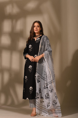 Royal Export Printed Kurta, Trouser/Pant & Dupatta Set