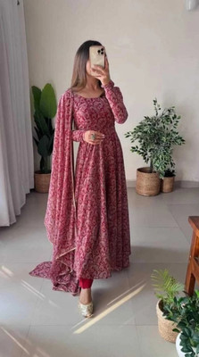 HouseOfCommon Women Ethnic Top Dupatta Set