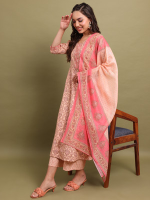 Vishudh Women Kurta Palazzo Dupatta Set