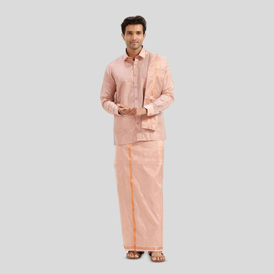 Uathayam Men Shirt Dhoti Dupatta Set