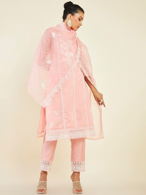 MEHZEEL FAB Women Kurta Pant Dupatta Set