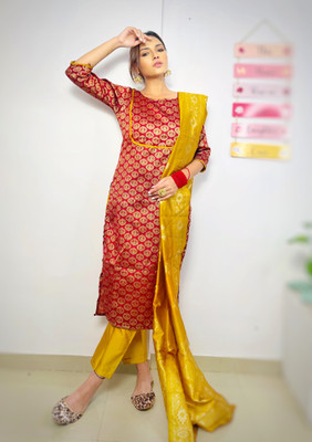 PPTOSS Women Kurta Pant Dupatta Set