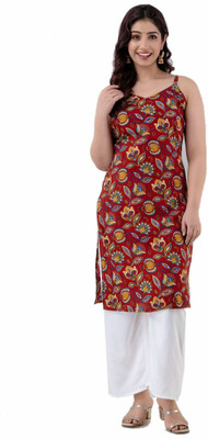 Pragusu Women Kurta Palazzo Set