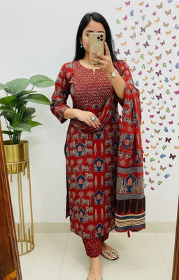 FIRSTFAB FASHION Women Kurti Pant Dupatta Set