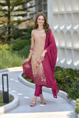 Gentleman choice Women Kurta Pant Dupatta Set