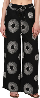 Pistaa Regular Fit Women Black Trousers