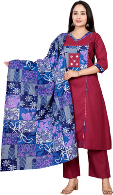 DIA TRENDS Women Kurta Palazzo Dupatta Set