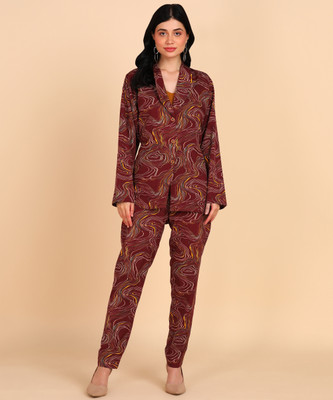 Rudraaksha Women Ethnic Top Pant Ethnic Jacket Set
